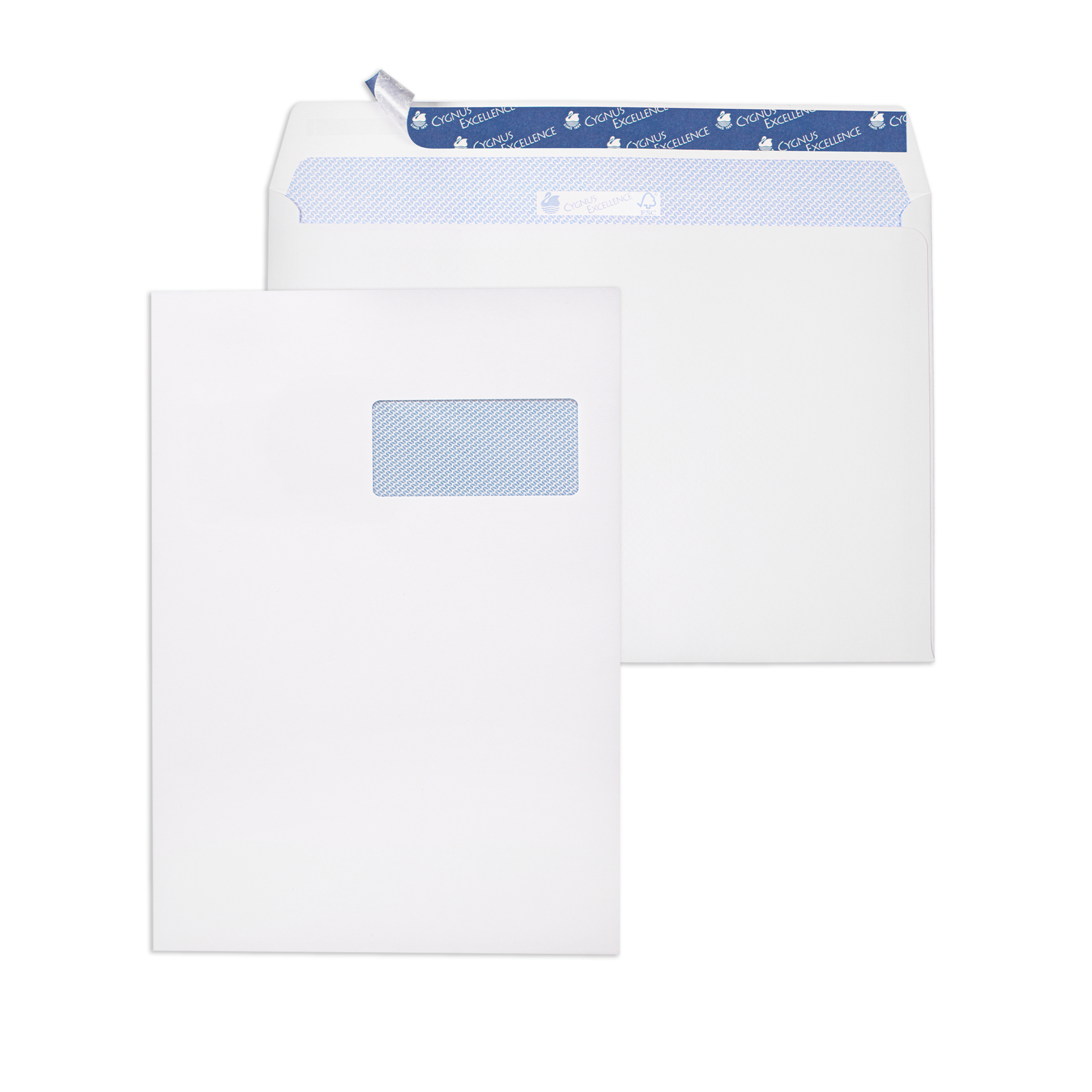 Briefumschlag CYGNUS EXCELLENCE® mit Fenster rechts