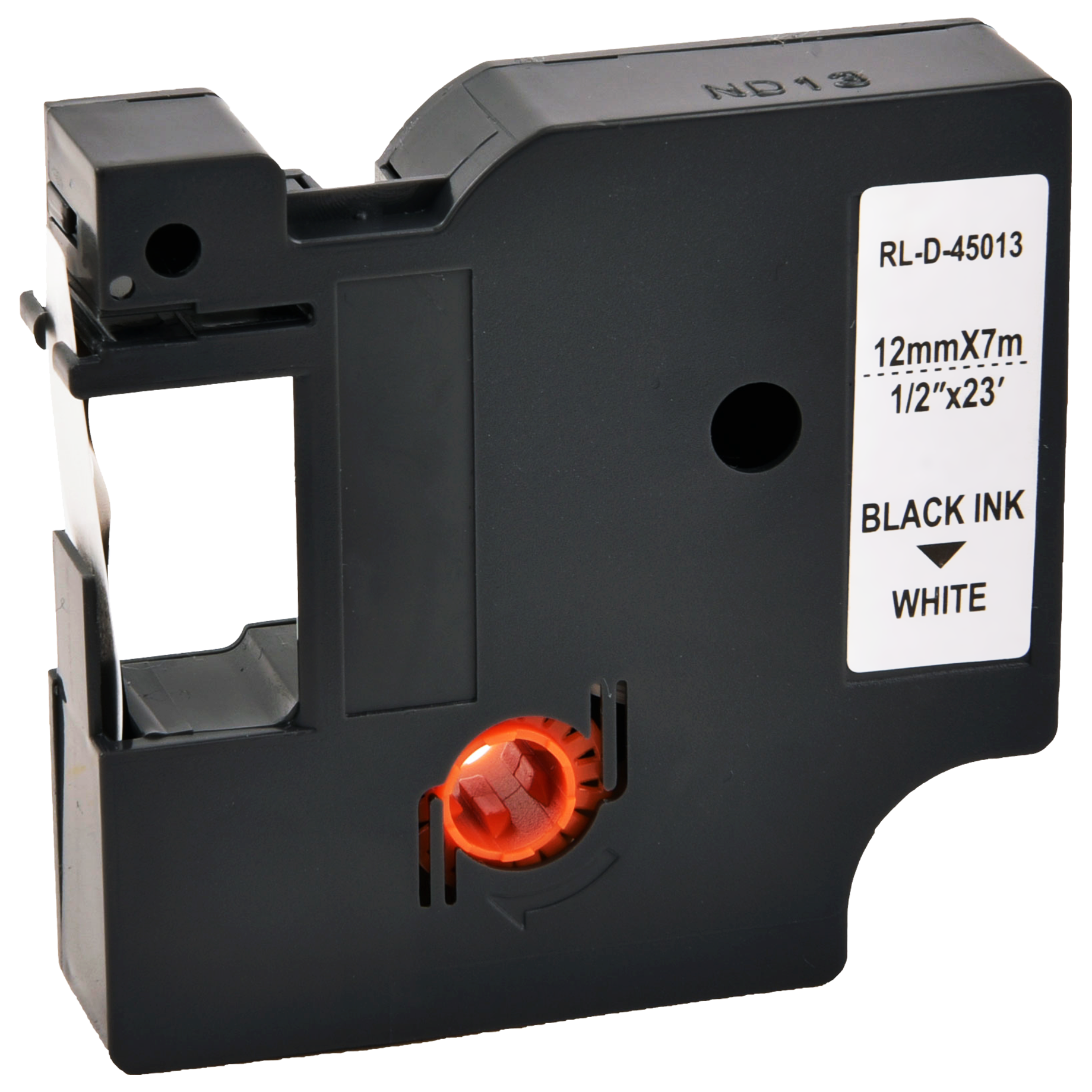 Schriftband wie Dymo S0720500 12mmx7m sw auf tr
