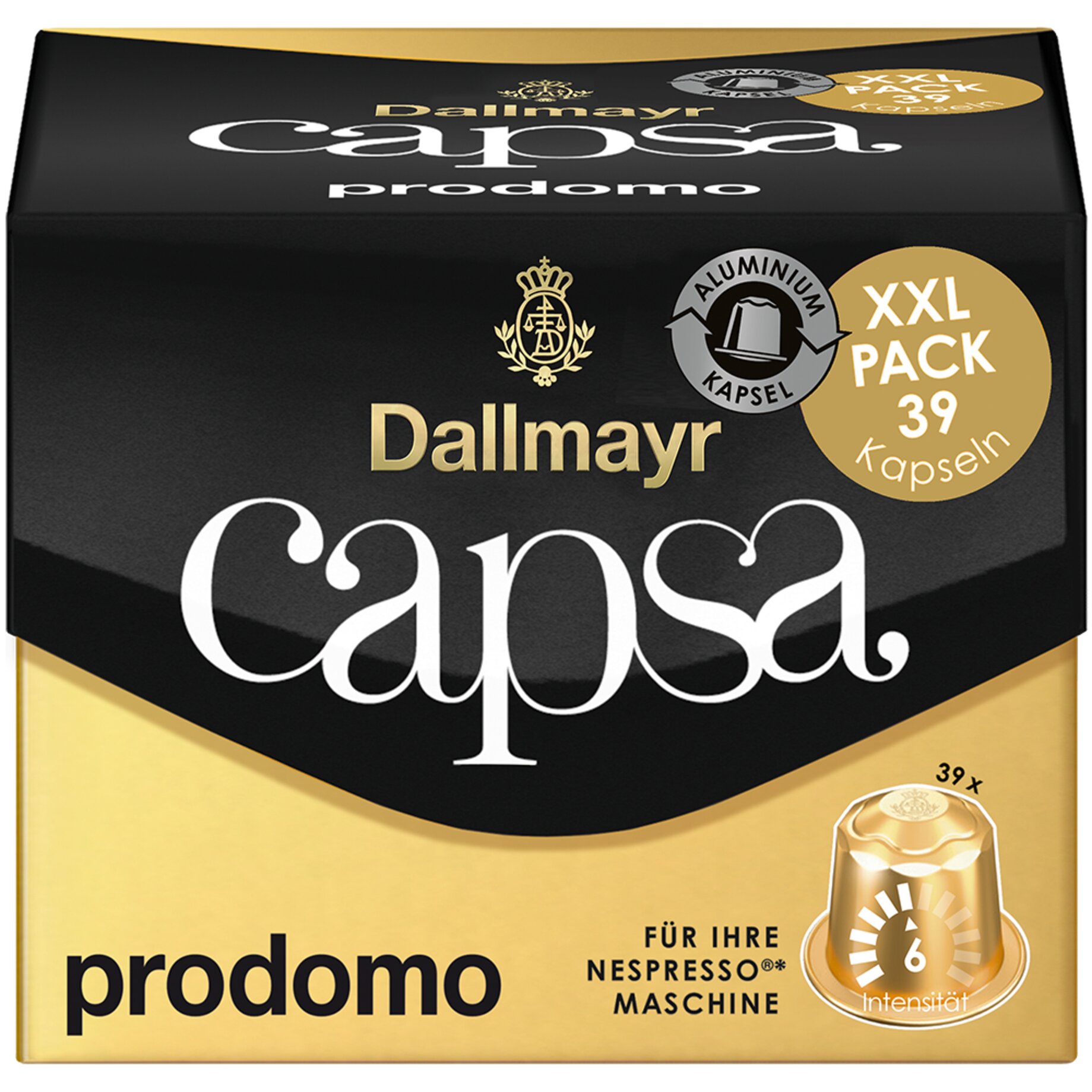 Dallmayr Kaffeekapsel capsa Prodomo XXL 39 St.
