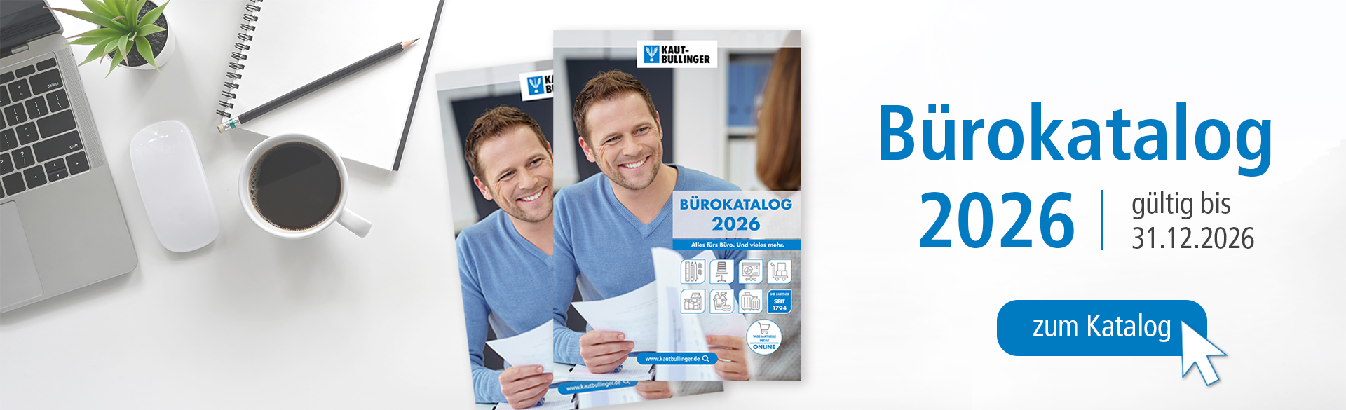 Bürokatalog, Katalog, Kaffee, Laptop, Notizbuch