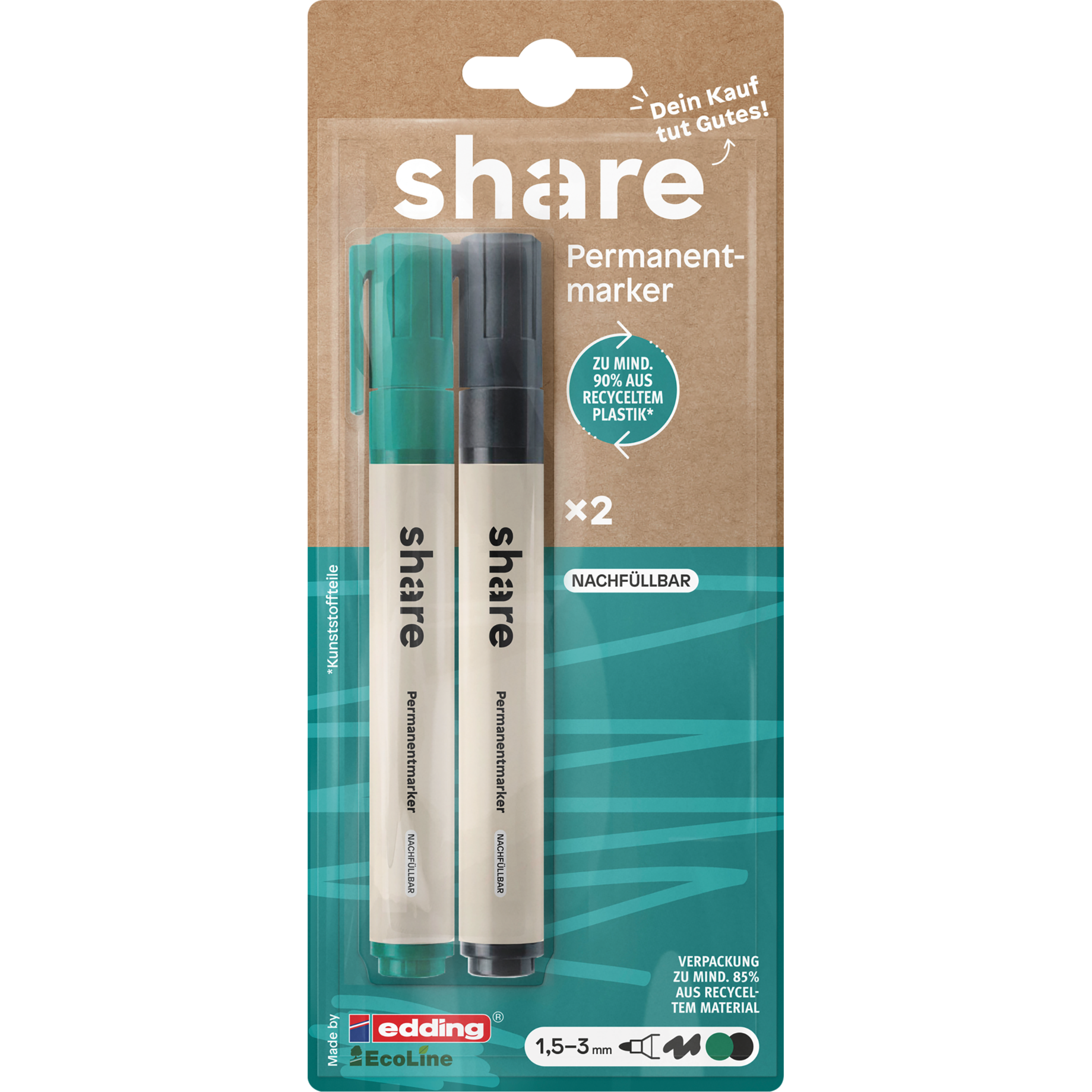Permanentmarker 2er-Blister