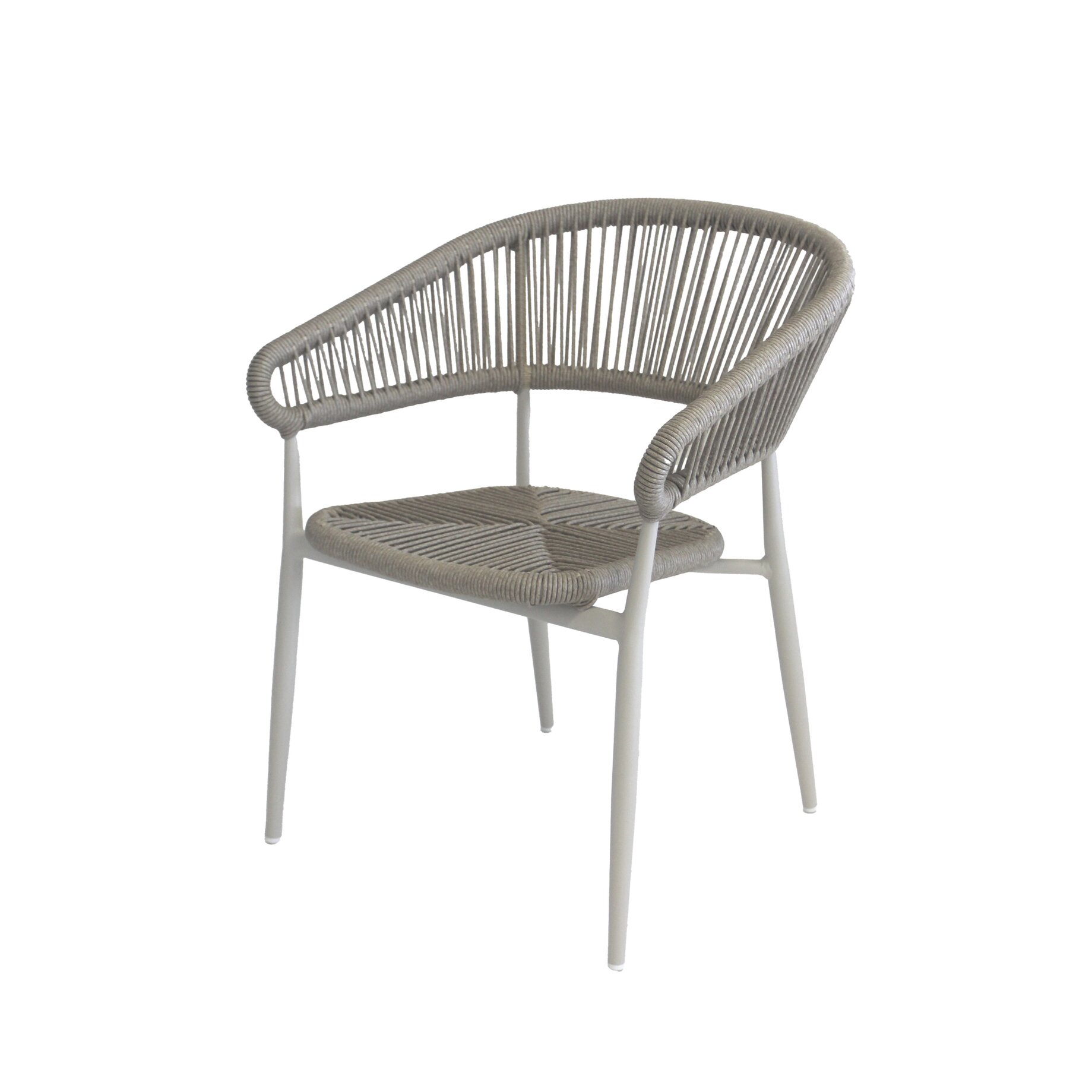Stuhl, Rattan, Gartenstuhl, Beige, Sitzfläche