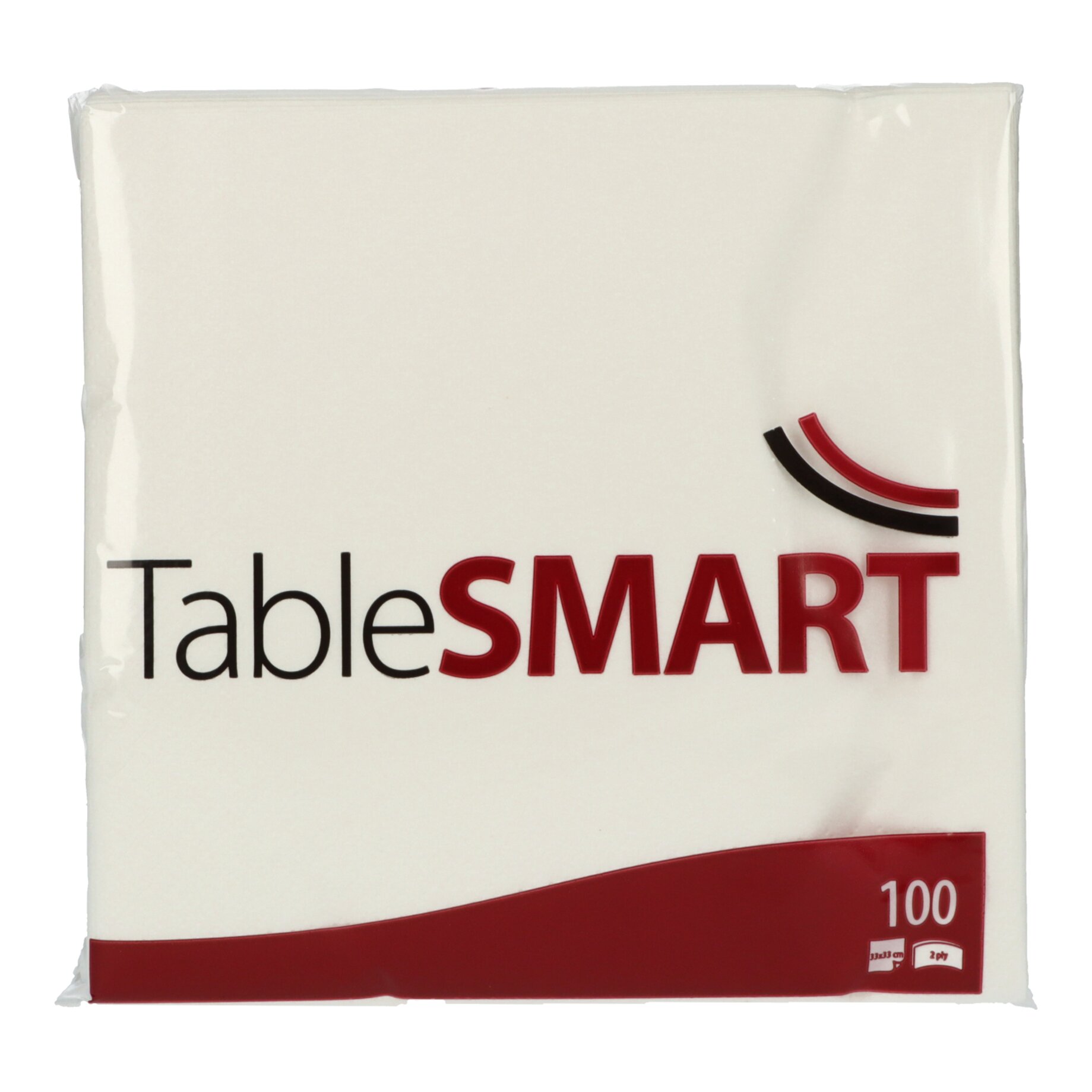 TableSMART Serviette 33x33cm 2lg 1/4Falz ws 100St