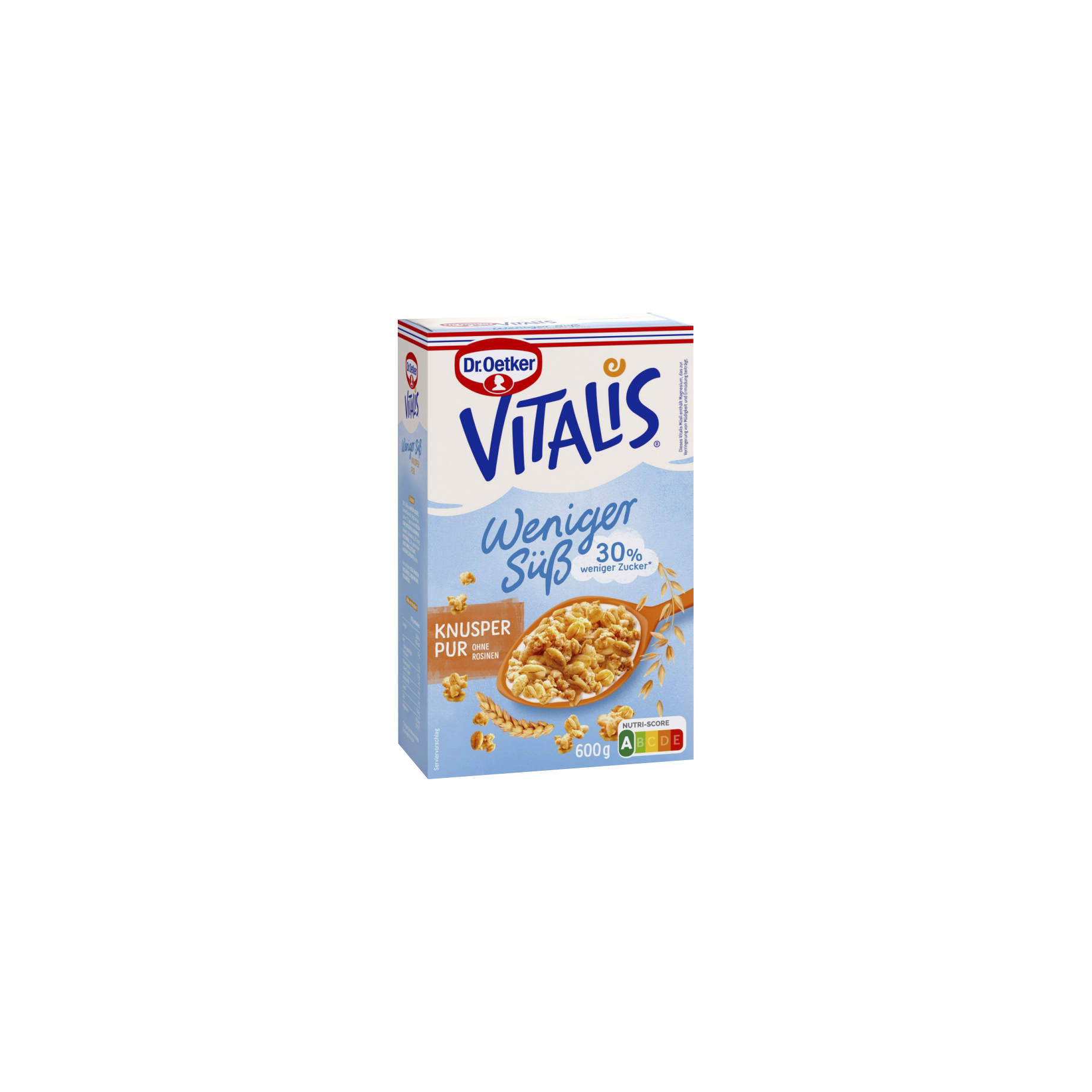 Knuspermüsli VITALIS, 30 % weniger Zucker