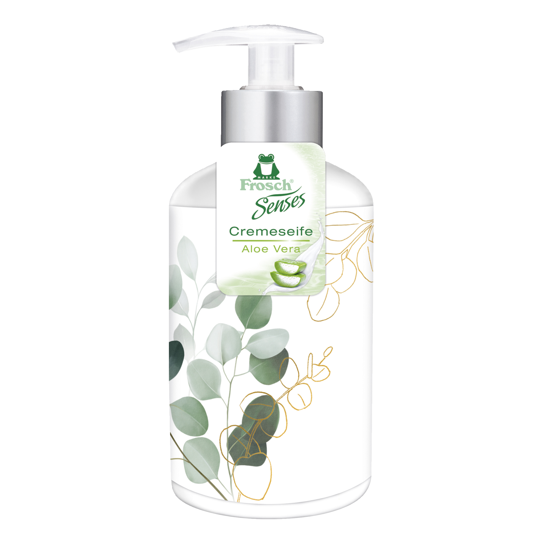 Creme-Seife, Aloe Vera, Flüssigseife, Pumpe, Grüne Blätter, Körperpflege, Handseife, Aloe Vera, CremeSeife, Pumpflasche