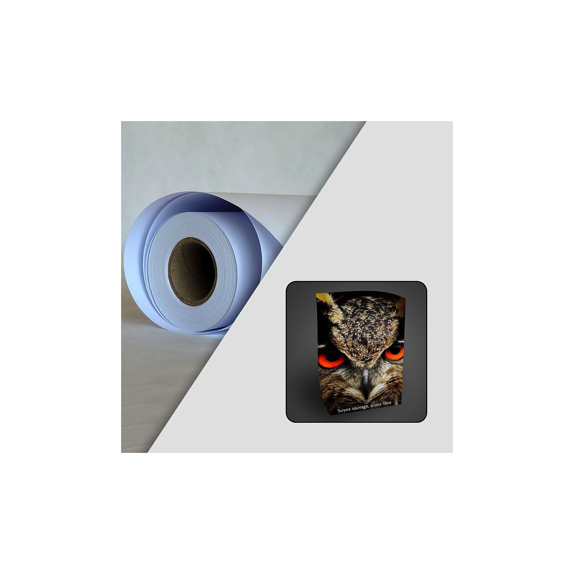 LFP-Papier TriSolv White Back Satin