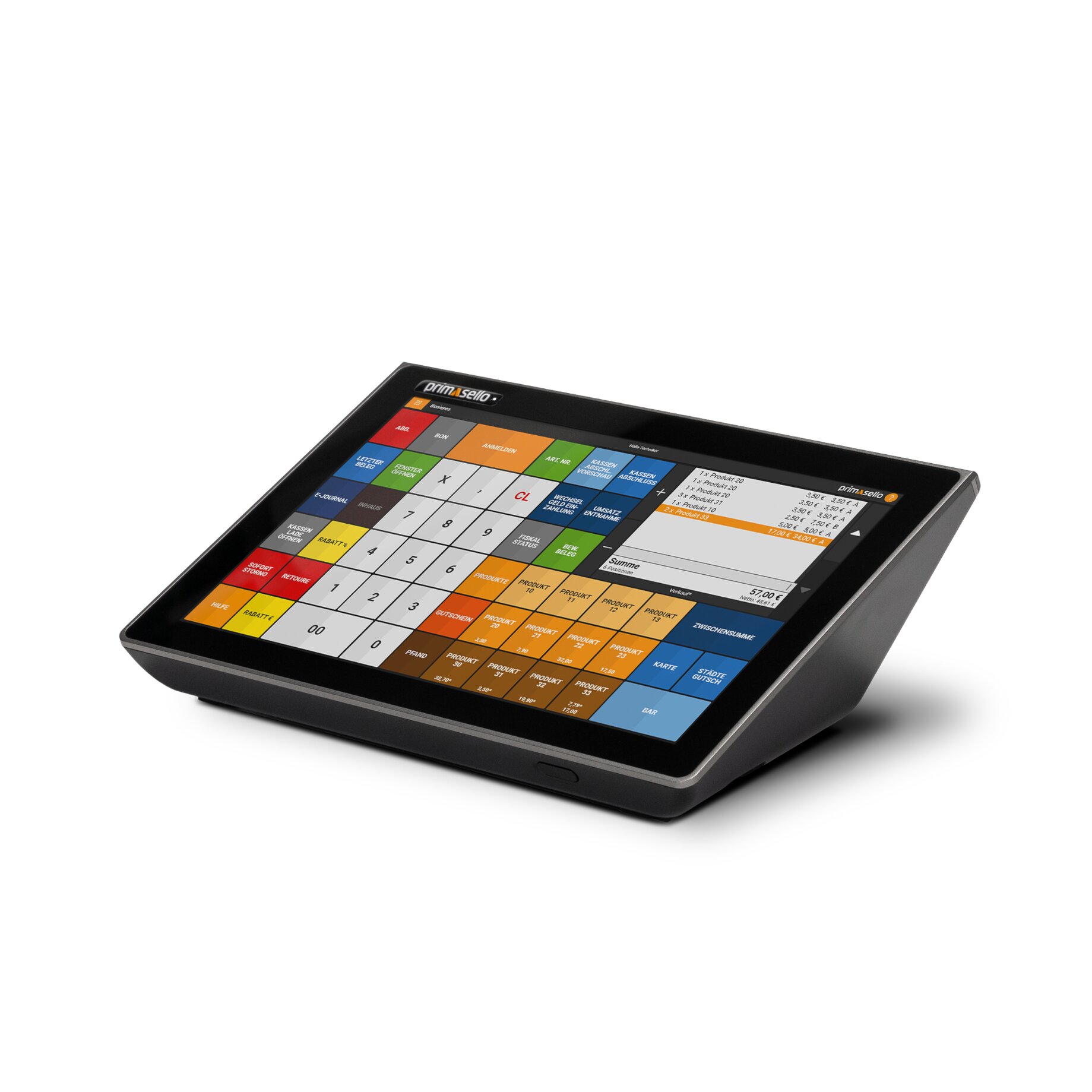 Pos-Terminal, Kassensystem, Touchscreen, Hardware-Gerät, Kartenzahlung