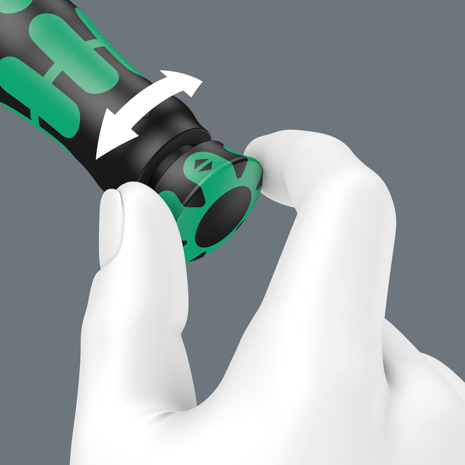 Kautschukgriff, Griffbereich, Schwarz-Grün, Drehverschluss, Produktkomponente, Kamera-Adapter, Griffstück, Gummi-Grip, Schwarz-Grün, Rotationsteil