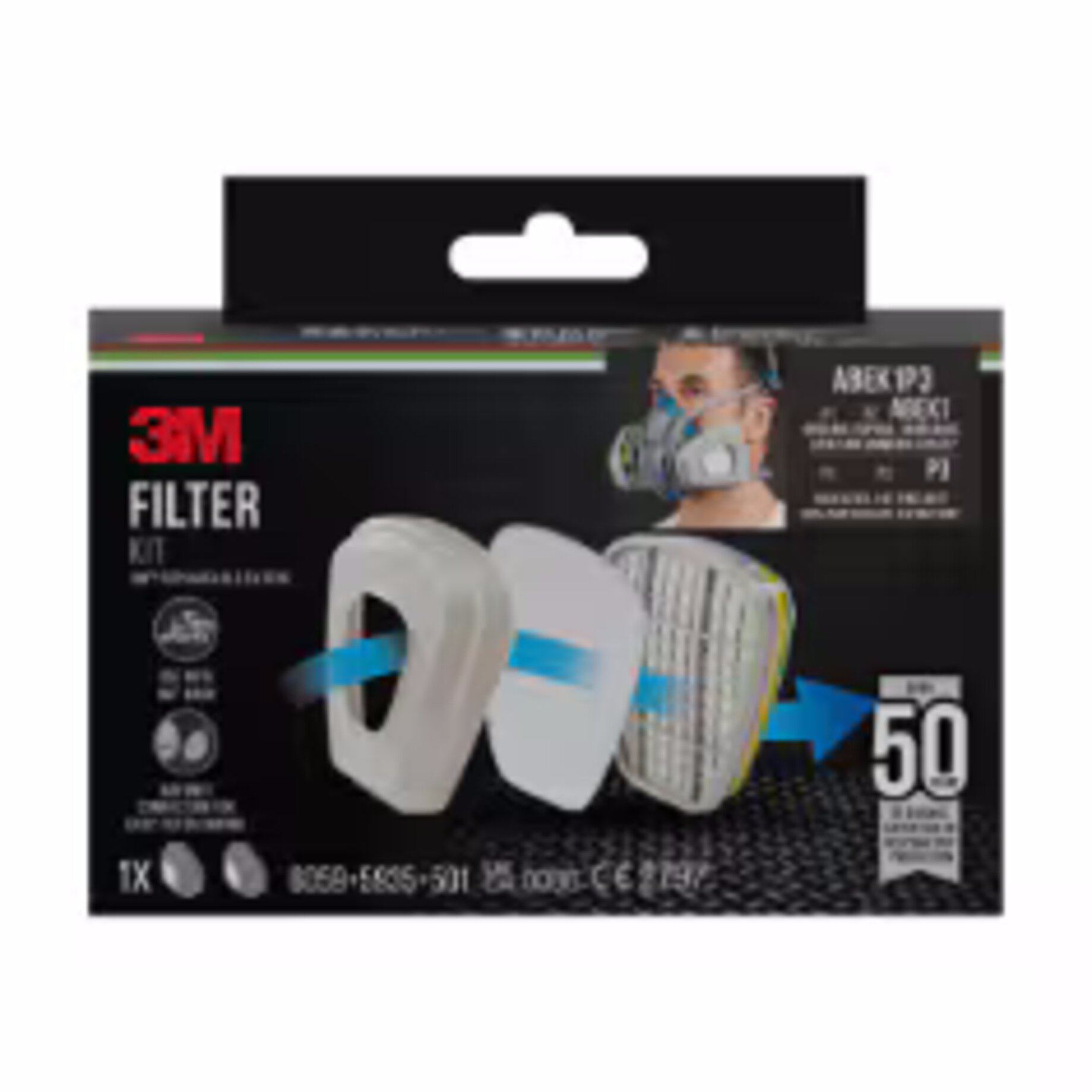 3M, Filter, Kits, Maske, Atemschutz, 3M, Filter Kit, Atemschutzmaske, Schutzausrüstung, Filterset