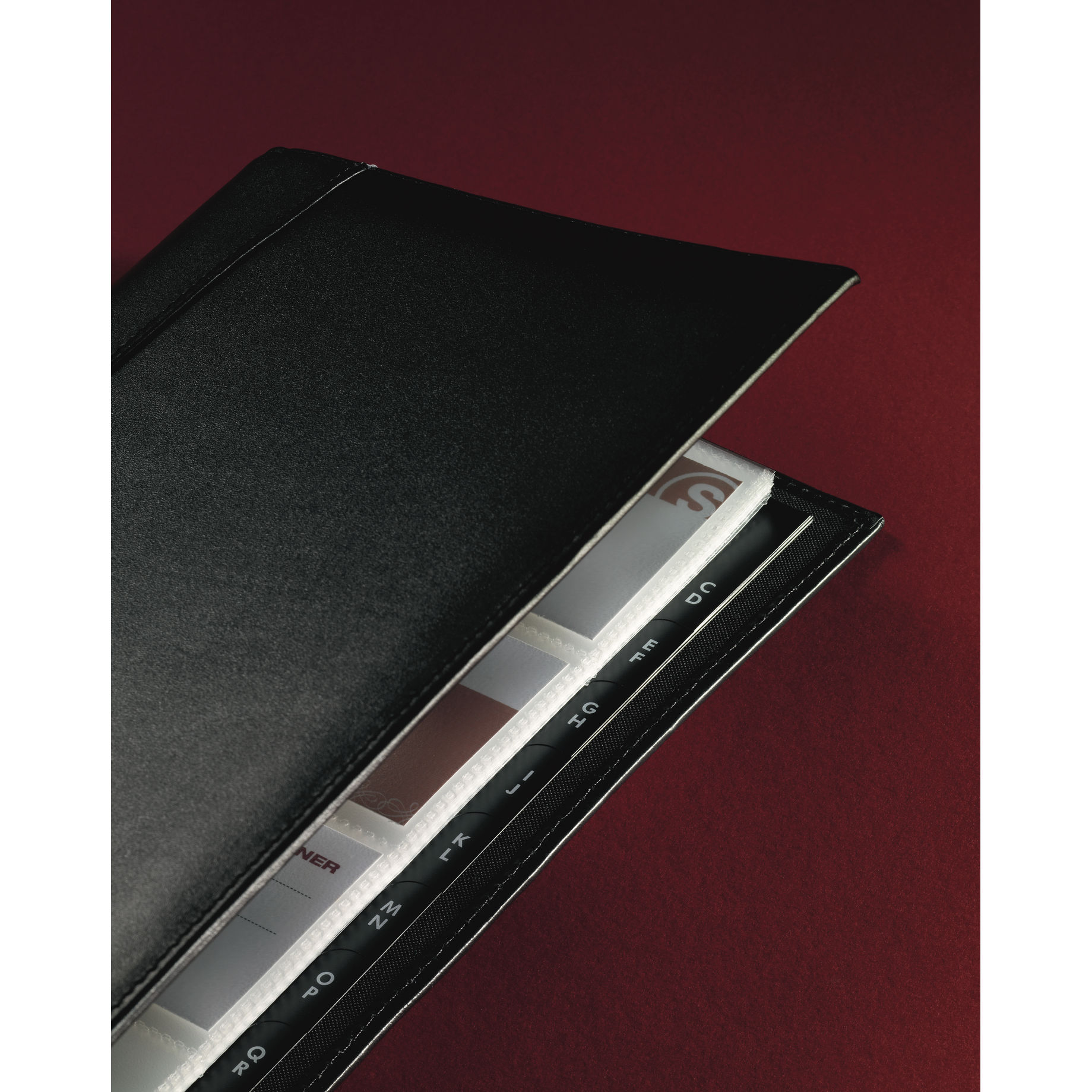 Visitenkarten-Ringbuch, Leder "Torino“