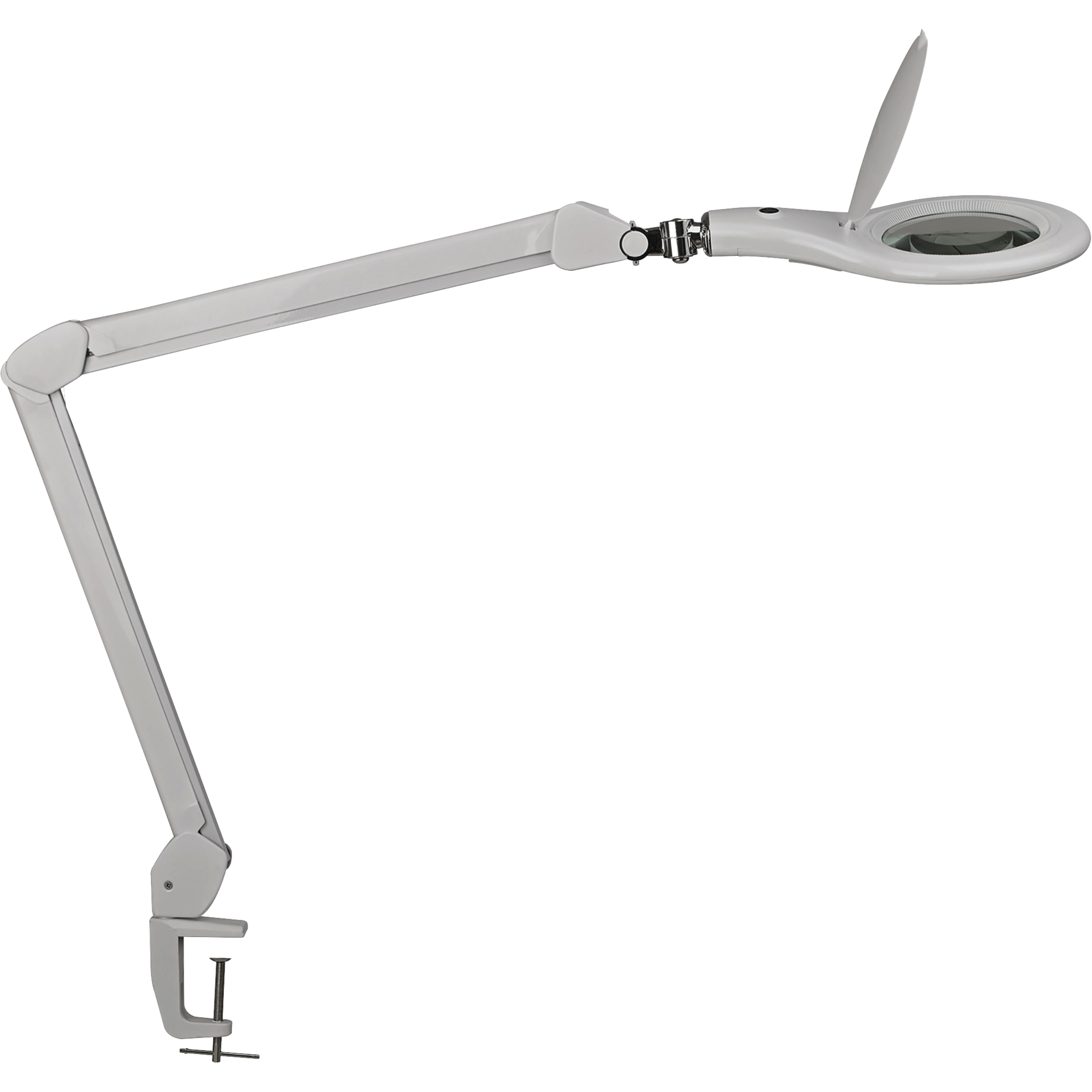 LED-Lupenleuchte MAULmakro, Klemmfuß