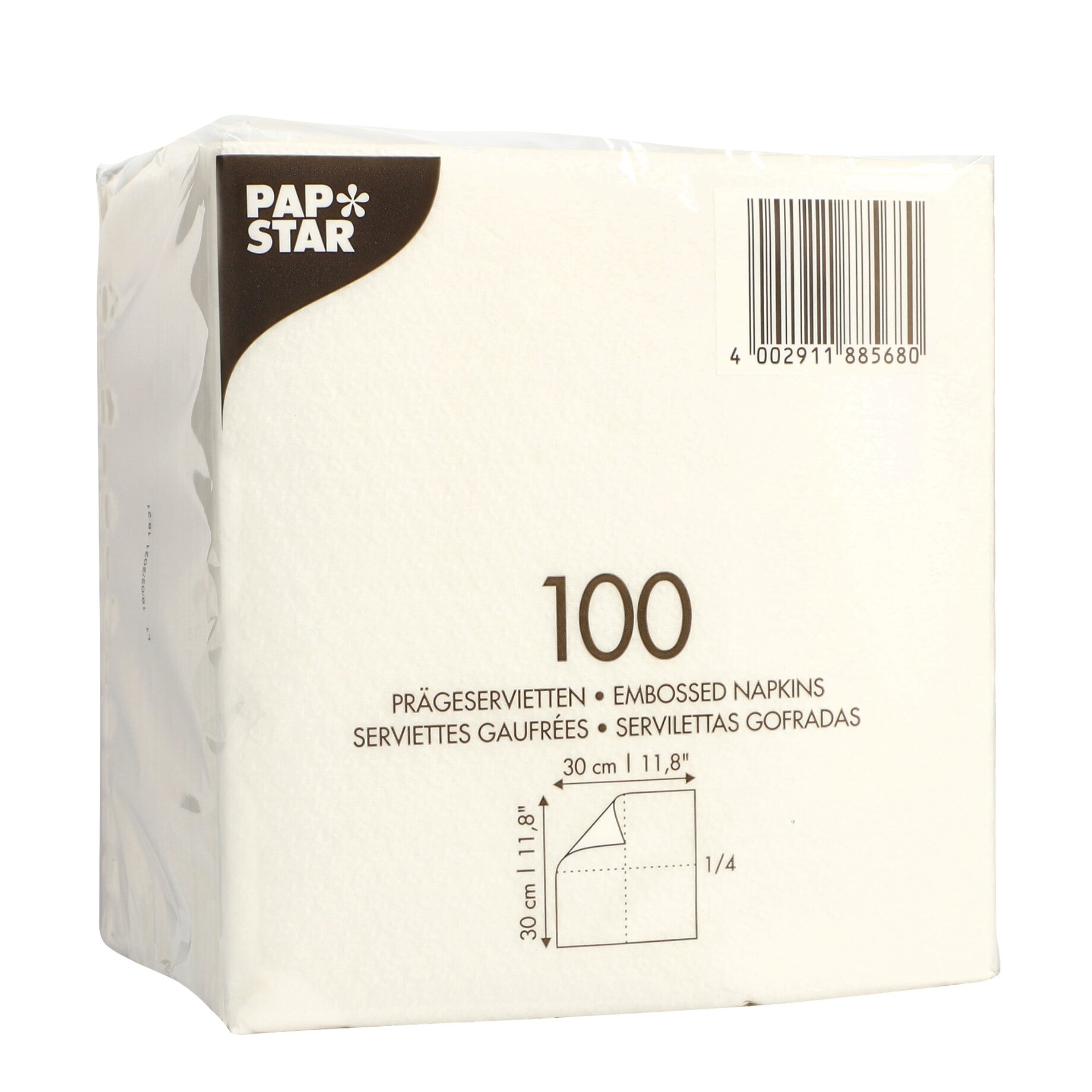 Papstar Servietten 30x30cm ws 100St