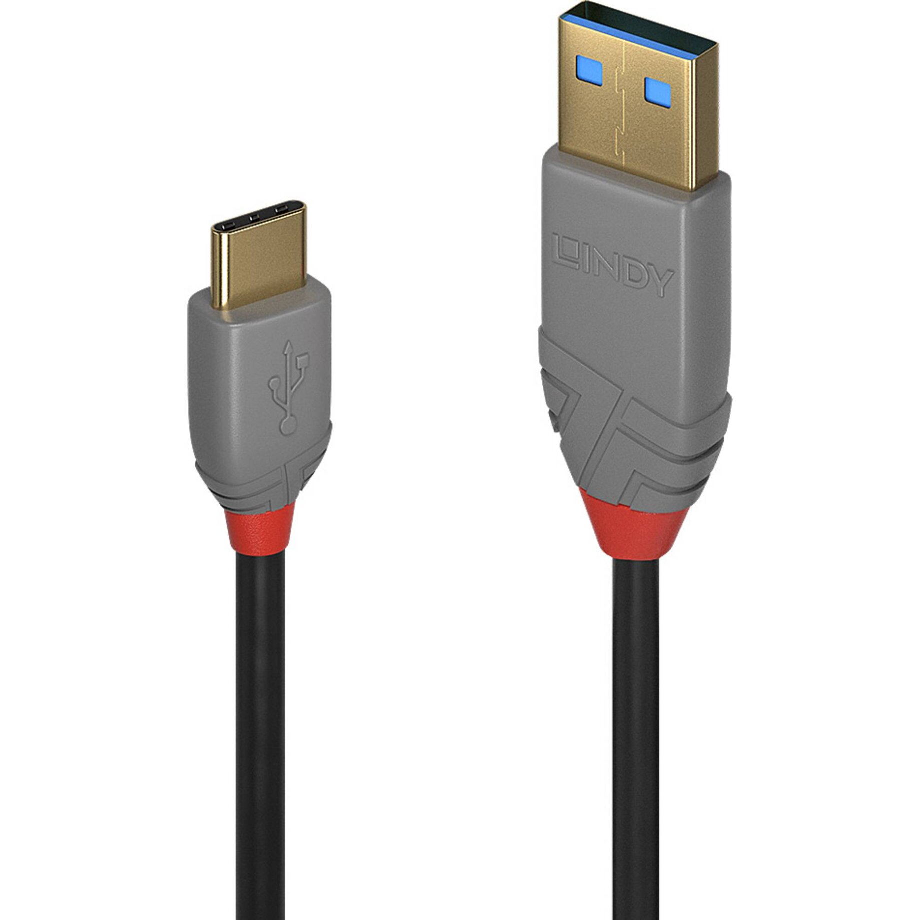 USB-Kabel 2.0 Typ A an C Kabel, Anthra Line