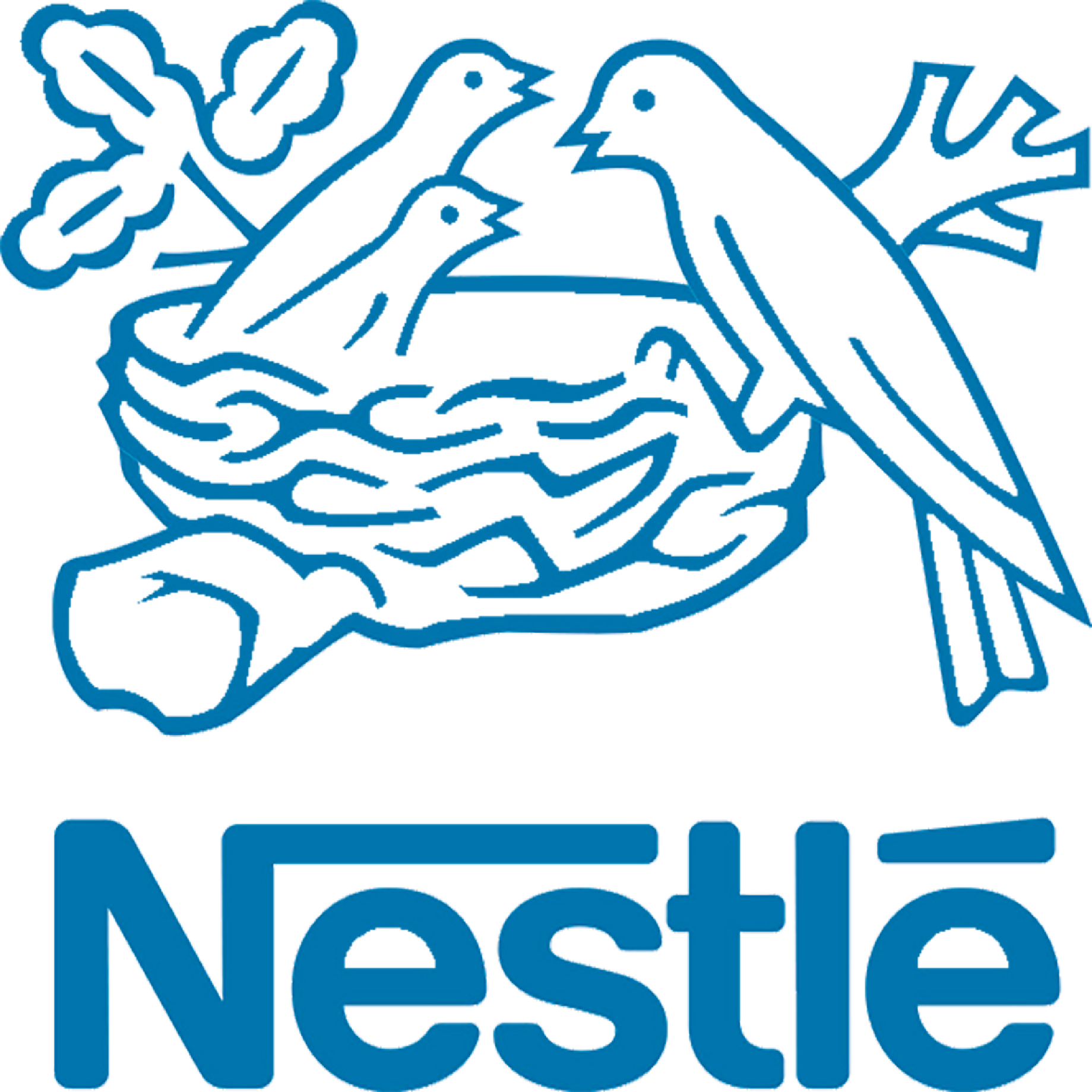 Vogel, Nestlé, Illustration, Blau, Logo, logo, nestlé, vögel, illustration, wasser